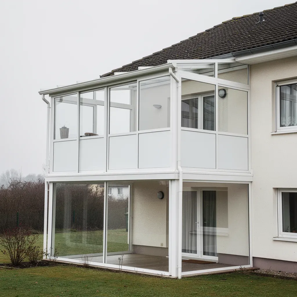 Balkon-Kaltwintergarten Beispiel in Köln